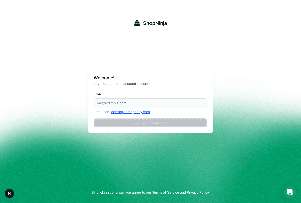 Sign In Page